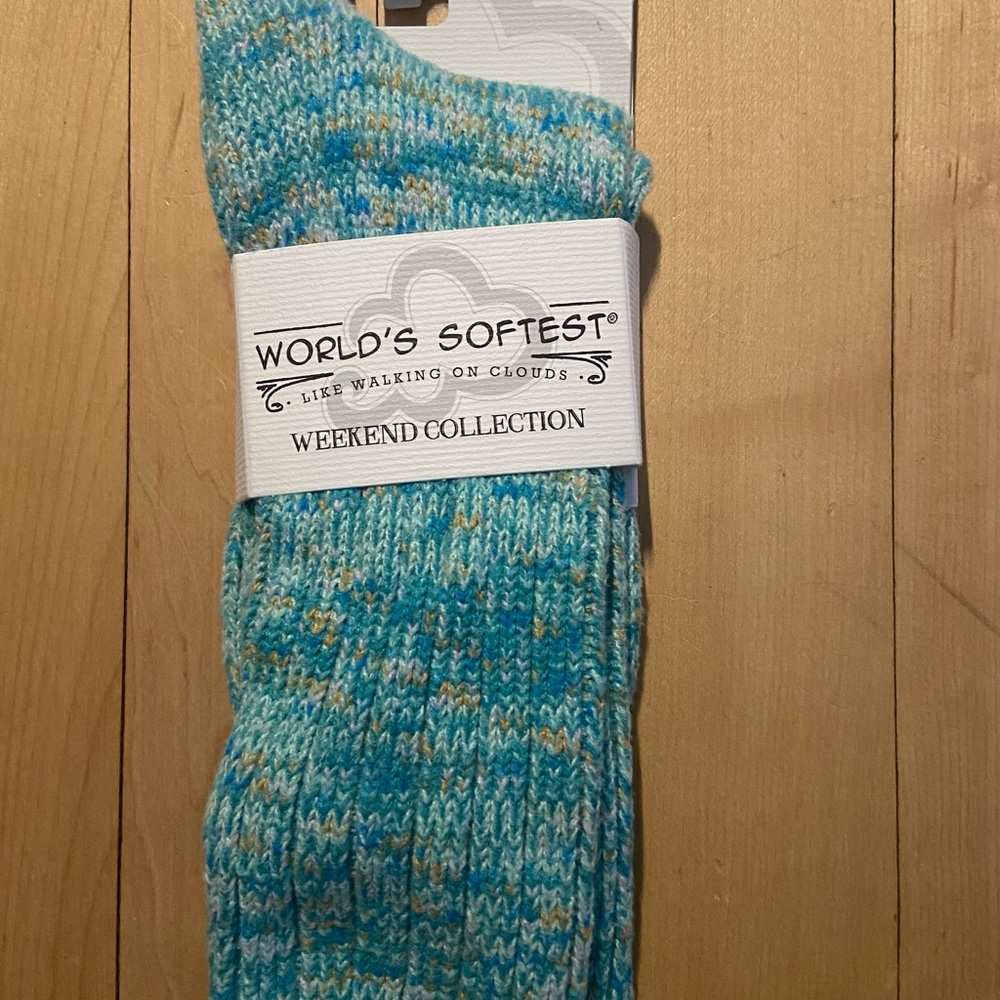 Warehouse Turquoise and Cream Socks